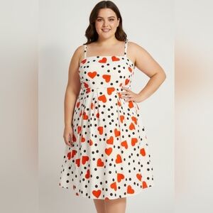 Polka Dot Valentine's Dress Size XL